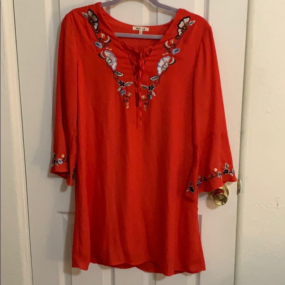 Dress with floral design